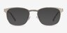 Bellamy Light Gold MetalEyeglass Frames from EyeBuyDirect, with Tinted Lenses