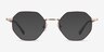 Music Brown Gold MetalEyeglass Frames from EyeBuyDirect, with Tinted Lenses