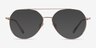 Benny Rose Gold MetalEyeglass Frames from EyeBuyDirect, with Tinted Lenses