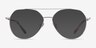 Benny Silver MetalEyeglass Frames from EyeBuyDirect, with Tinted Lenses