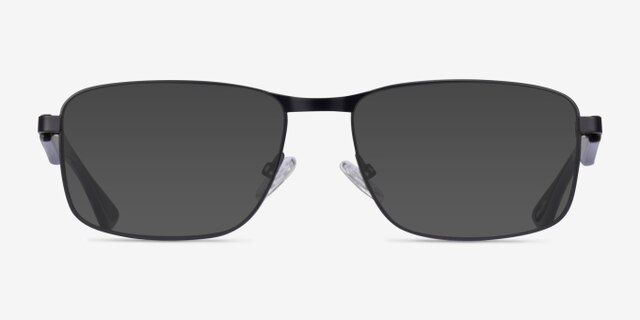 Possibility Matte Black AcetateEyeglass Frames from EyeBuyDirect, with Tinted Lenses