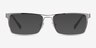 Biloxi Silver MetalEyeglass Frames from EyeBuyDirect, with Tinted Lenses