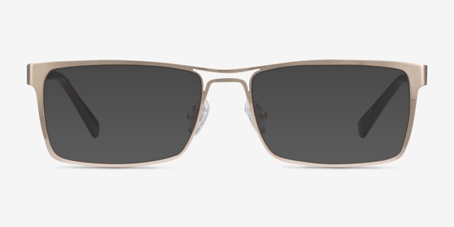 Biloxi Gold MetalEyeglass Frames from EyeBuyDirect, with Tinted Lenses