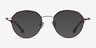 Hills Burgundy  Rose Gold MétalMontures de lunettes de vue d'EyeBuyDirect, Avec des Verres Teintés