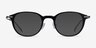 Jones Black  Gunmetal Acetate-metalEyeglass Frames from EyeBuyDirect, with Tinted Lenses