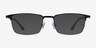 Evans Black Plastic-metalEyeglass Frames from EyeBuyDirect, with Tinted Lenses