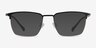 Fungi Black  Gold MetalEyeglass Frames from EyeBuyDirect, with Tinted Lenses