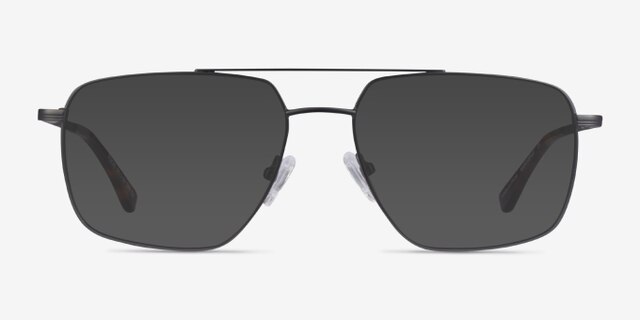 Focal Gunmetal MetalEyeglass Frames from EyeBuyDirect, with Tinted Lenses
