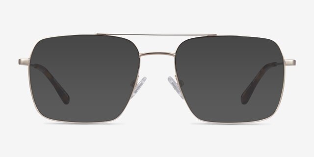 Aerial Light Gold MetalEyeglass Frames from EyeBuyDirect, with Tinted Lenses