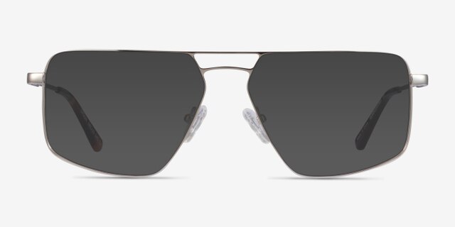 Orson Silver MetalEyeglass Frames from EyeBuyDirect, with Tinted Lenses