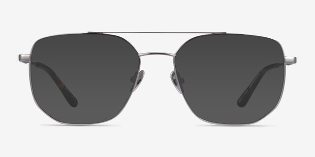 Morrison Silver MetalEyeglass Frames from EyeBuyDirect, with Tinted Lenses