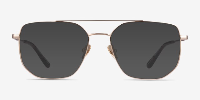 Morrison Gold MetalEyeglass Frames from EyeBuyDirect, with Tinted Lenses