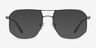 Carlo Matte Gunmetal MetalEyeglass Frames from EyeBuyDirect, with Tinted Lenses