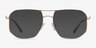 Carlo Brushed Gold MetalEyeglass Frames from EyeBuyDirect, with Tinted Lenses