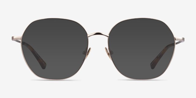 Etymology Light Gold MetalEyeglass Frames from EyeBuyDirect, with Tinted Lenses