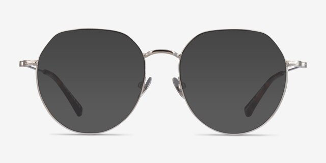 Emotion Silver MetalEyeglass Frames from EyeBuyDirect, with Tinted Lenses