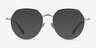 Emotion Silver MetalEyeglass Frames from EyeBuyDirect, with Tinted Lenses