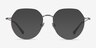Emotion Brushed Gunmetal MetalEyeglass Frames from EyeBuyDirect, with Tinted Lenses