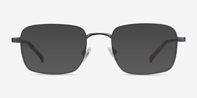 Master Gunmetal MetalEyeglass Frames from EyeBuyDirect, with Tinted Lenses
