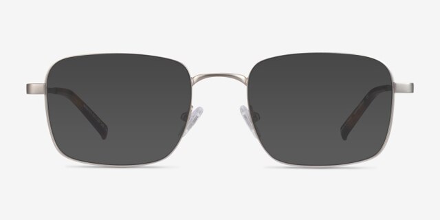Master Silver MetalEyeglass Frames from EyeBuyDirect, with Tinted Lenses