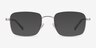 Master Silver MetalEyeglass Frames from EyeBuyDirect, with Tinted Lenses