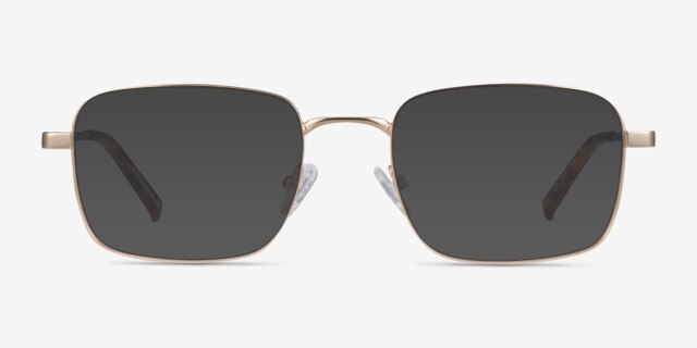 Master Doré MétalMontures de lunettes de vue d'EyeBuyDirect, Avec des Verres Teintés