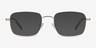 Master Doré MétalMontures de lunettes de vue d'EyeBuyDirect, Avec des Verres Teintés