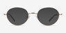 Film Rose Gold MetalEyeglass Frames from EyeBuyDirect, with Tinted Lenses