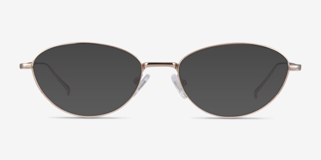 Feather Doré MétalMontures de lunettes de vue d'EyeBuyDirect, Avec des Verres Teintés