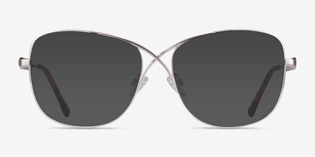 Movie Silver MetalEyeglass Frames from EyeBuyDirect, with Tinted Lenses