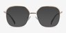 Chai Light Gold MetalEyeglass Frames from EyeBuyDirect, with Tinted Lenses