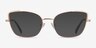 Exquisite Rose Gold MetalEyeglass Frames from EyeBuyDirect, with Tinted Lenses