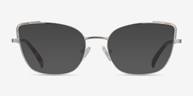 Exquisite Argenté MétalMontures de lunettes de vue d'EyeBuyDirect, Avec des Verres Teintés