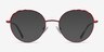 Cloud Burgundy MetalEyeglass Frames from EyeBuyDirect, with Tinted Lenses