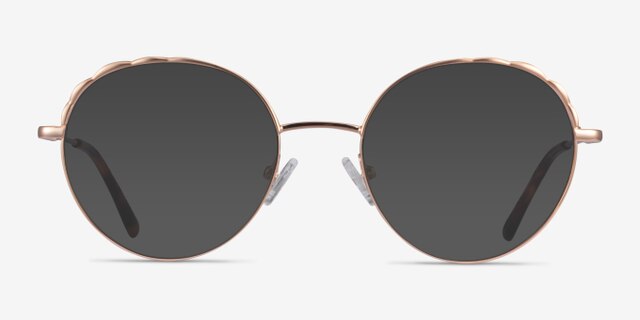 Cloud Rose Gold MetalEyeglass Frames from EyeBuyDirect, with Tinted Lenses