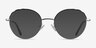 Cloud Silver Black MetalEyeglass Frames from EyeBuyDirect, with Tinted Lenses