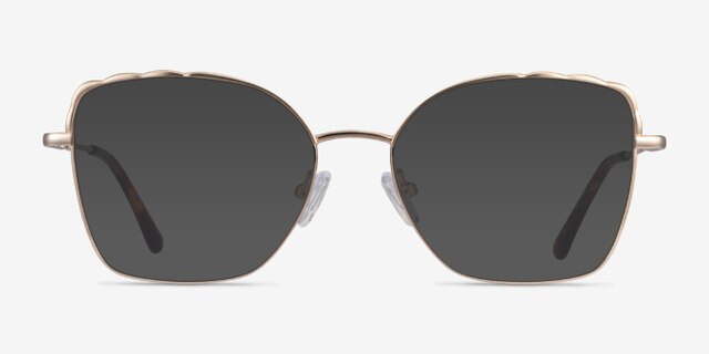 Rapture Gold MetalEyeglass Frames from EyeBuyDirect, with Tinted Lenses