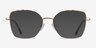 Rapture Gold MetalEyeglass Frames from EyeBuyDirect, with Tinted Lenses