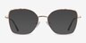 Rapture Rose Gold MetalEyeglass Frames from EyeBuyDirect, with Tinted Lenses