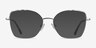 Rapture Silver MetalEyeglass Frames from EyeBuyDirect, with Tinted Lenses