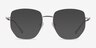 Nimble Silver & Purple MetalEyeglass Frames from EyeBuyDirect, with Tinted Lenses