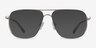 Dynamic Matte Silver MetalEyeglass Frames from EyeBuyDirect, with Tinted Lenses