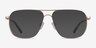Dynamic Matte Gold MetalEyeglass Frames from EyeBuyDirect, with Tinted Lenses