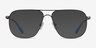 Dynamic Matte Gunmetal MetalEyeglass Frames from EyeBuyDirect, with Tinted Lenses