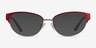 Experience Red Gold MetalEyeglass Frames from EyeBuyDirect, with Tinted Lenses