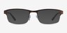 Quest Bronze Silver MetalEyeglass Frames from EyeBuyDirect, with Tinted Lenses