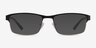 Quest Black Gold MetalEyeglass Frames from EyeBuyDirect, with Tinted Lenses