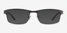 Quest Gunmetal MetalEyeglass Frames from EyeBuyDirect, with Tinted Lenses
