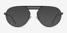 Flowing Gunmetal MetalEyeglass Frames from EyeBuyDirect, with Tinted Lenses