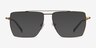 Perspective Bronze MétalMontures de lunettes de vue d'EyeBuyDirect, Avec des Verres Teintés